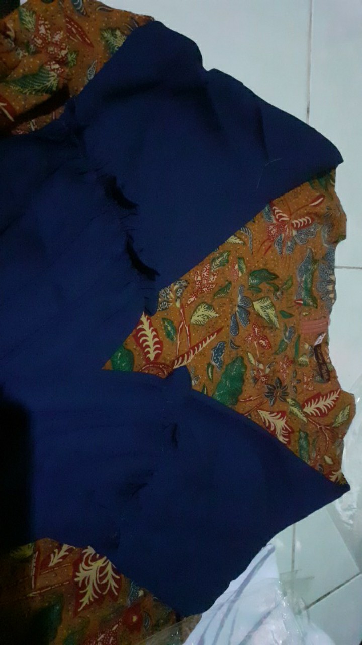 Audry Batik - Camelia Blouse Batik Wanita Lengan Balon Cantik Murah Elegan Batik Solo Premium Kantor