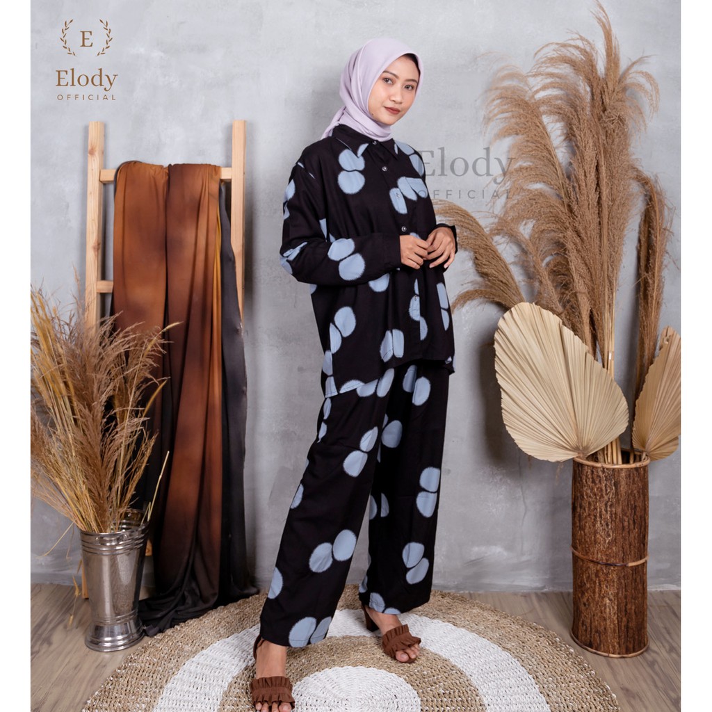 Sofia Motif Set / Setelan Wanita - One Set Rayon