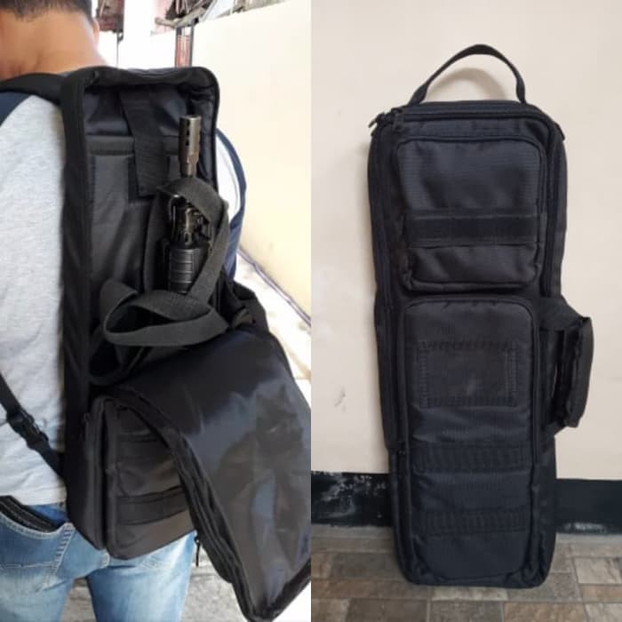 Tas Senjata V2 Sabhara Tas Senapan Brimob Tas Senjata TNI POLRI Holster Airsoft Gun Bag V2