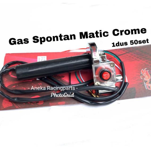 Gas spontan matic mio vario beat scoopy dll transparan model ktc tombol 1