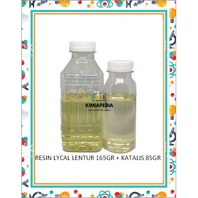 Resin Lycal Lical Lentur Flexible Fleksibel 1079 250gr Nametag Stiker Sticker Timbul