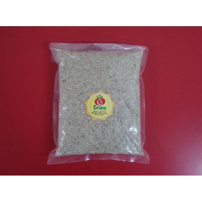 

BERAS- GROW GRUNS - BERAS COKLAT ORGANIK / ORGANIC BROWN RICE ( 1 KG ) -UNGGULAN.