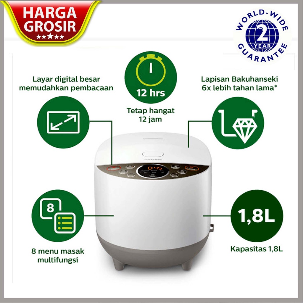 Rice Cooker Magic Com Digital Philips 2 Liter 1 Liter 3 in 1 3in1 Rice Cooker Magic Ricecooker Ricecoker Reskuker Magicom Megicom Mejikom Majikom Penanak Nasi Digital Philips 2 Liter 1 Liter 3 in 1 3in1 HD 4515 3138 3131 3132 3128 3129 3119 3127 3117 3116