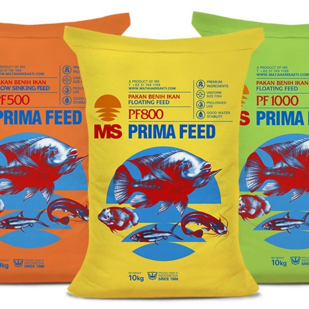 Per 1 Kg Varian Ukuran Pelet PRIMA FEED. PF 0 / PF 100 /PF 200 /PF 500 /PF 800 / PF 1000 / FL 3M. Pe