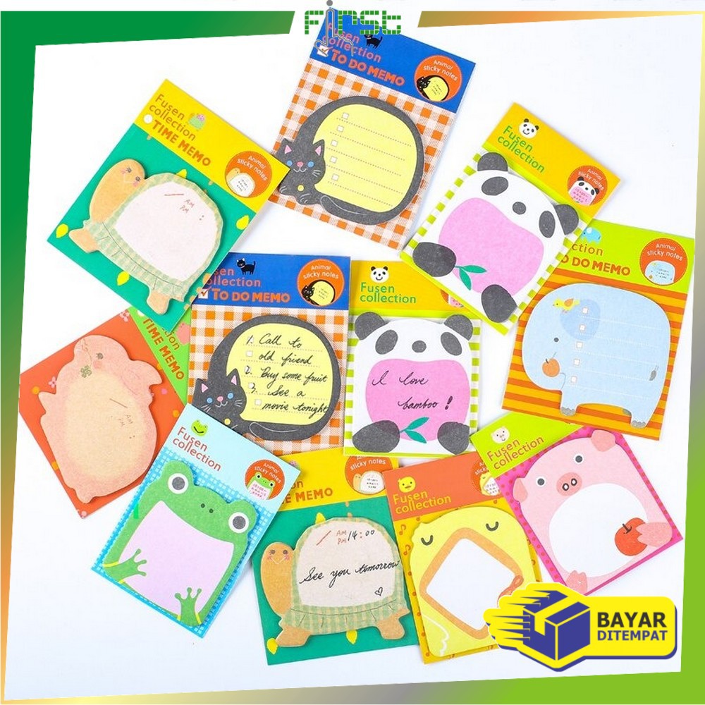 

*COD* FH-A3 Memo Sticky Notes Buku Catatan Kecil Mini Book Karakter Lucu