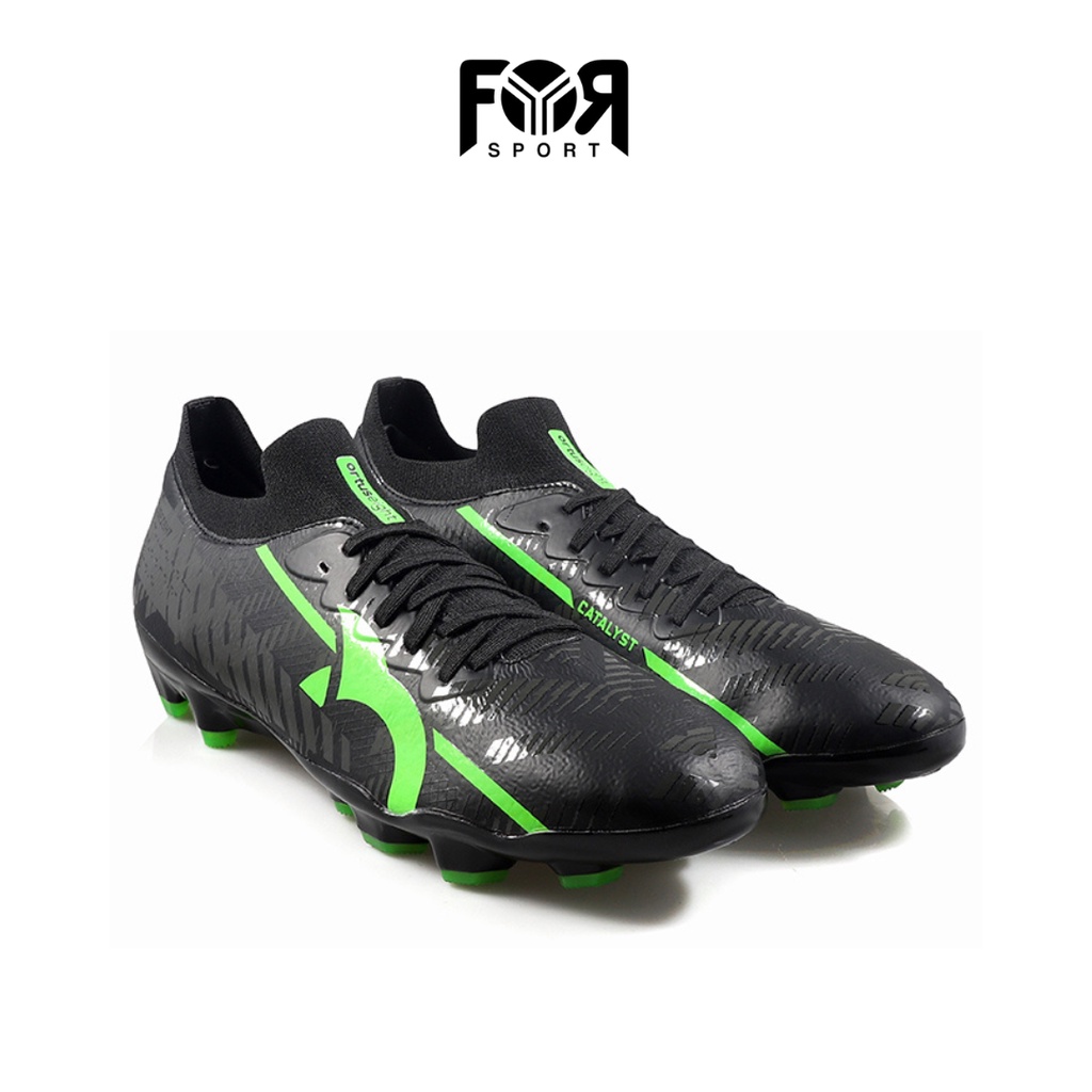 SEPATU SEPAK BOLA ORTUSEIGHT CATALYST LIBERTE FG - BLACK / LIME GREEN