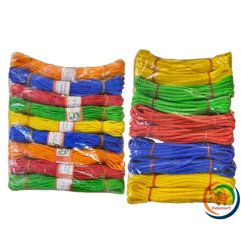 Tali Tambang Plastik 3mm / 5mm Panjang 10 meter