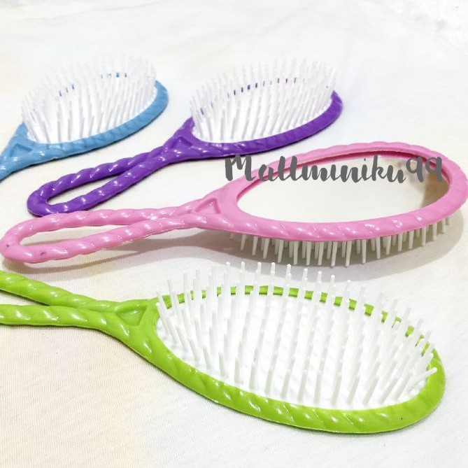 SISIR DETANGLER 2IN1 / SISIR KESEHATAN ANTI RONTOK SISIR RAMBUT DAN KACA STABILO