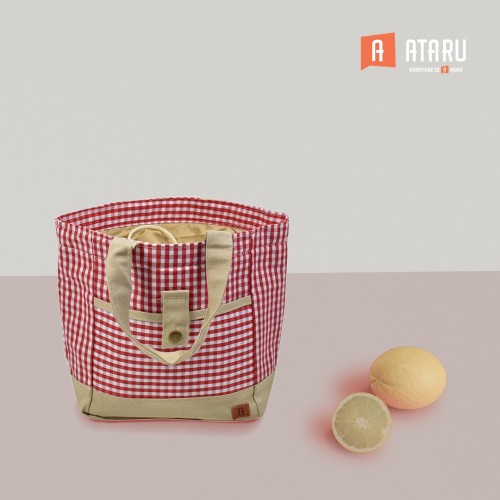 ataru tas bekal thermal - merah