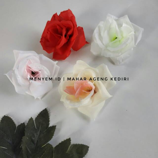 Kepala bunga mawar besar bunga plastik