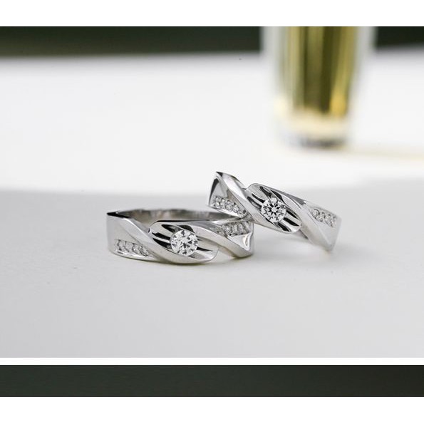 Cincin Couple Perak Cincin Tunangan Couple Couple Ring Cincin Perak 925 Sterling Silver 925 CP117