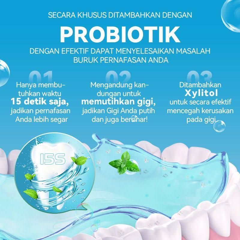 MeToo MouthWash Probiotik Cold Mint/Fresh Mint [OBAT KUMUR] BPOM 100ml/250ml