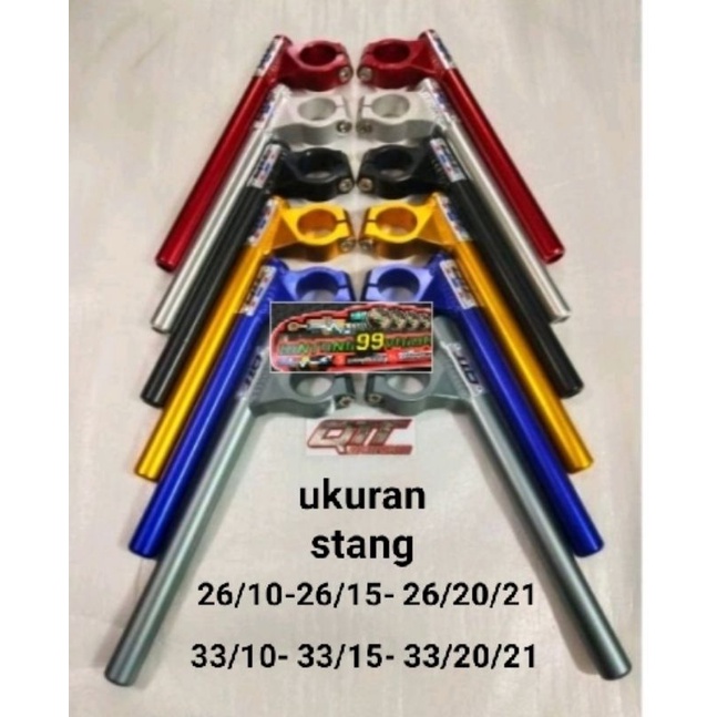 SETANG STANG JEPIT ASLI QTT 33/26(10/15) DERAJAT NINJA R-RR-VIXION SATRIA FU