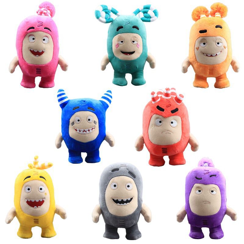 Large! 27cm Boneka Oddbods 23cm Plush Soft Cuddly Toy Newt Bubbles Pogo Zee Jeff Fuse Slick Plush