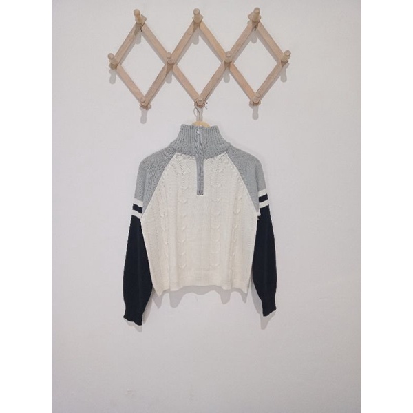 TURTLENECK SWEATER CROP ZIFER COMBO