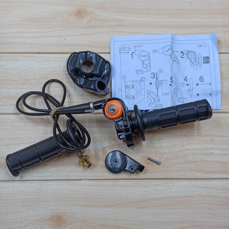 GAS  GASS KONTAN SPONTAN DOMINO Hitam SET KARET KABEL RX KING CB UNIVERSAL ALL MOTOR