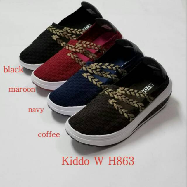 Sepatu Rajut KIDDO W863  W H863 WEDGES ORIGINAL