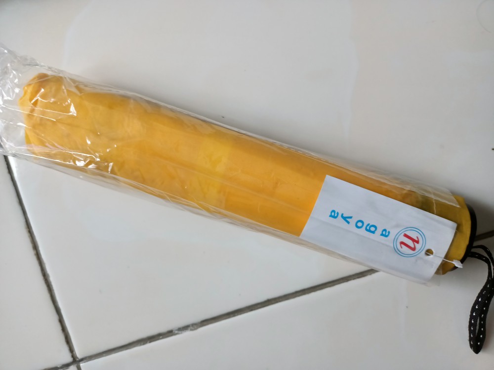 Payung Lipat 3 Warna Kuning Polos