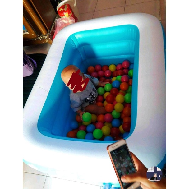 [rumahbayipdg] KOLAM RENANG ANAK AQUATIK 3 RING FREE POMPA BAHAN TEBAL