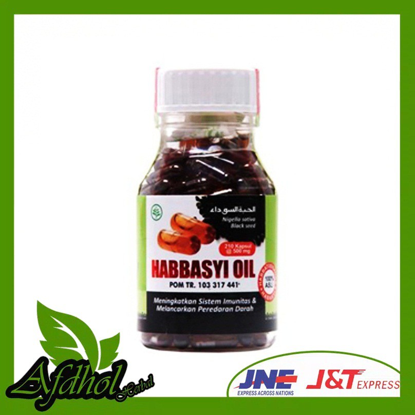 Habbasyi Oil  210 Kapsul Habbatussauda Oil | Kapsul Minyak Habbasyi Oil