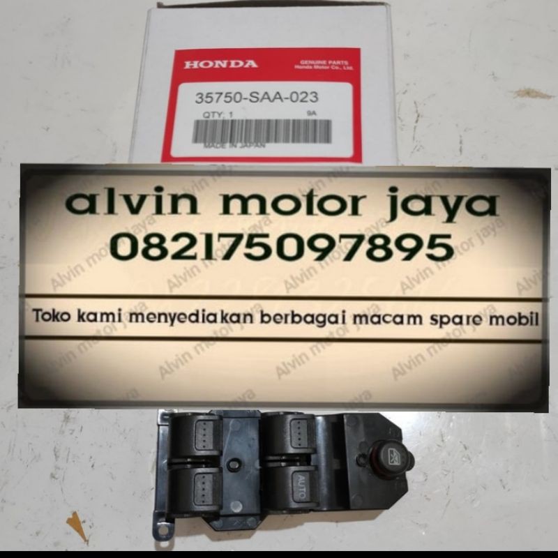 switch saklar power window kanan honda CRV RD gen 2 stream th 2002-2006 original