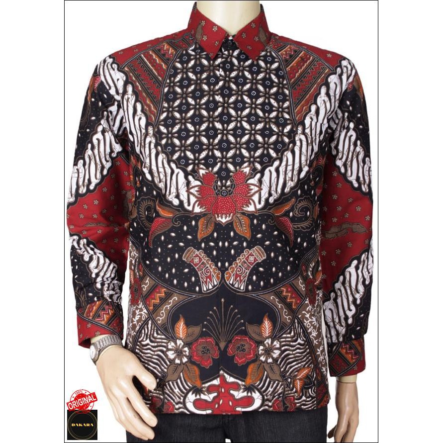 Kemeja Batik Xxl Baju Cowok Slimfit L Xl Xxl 227 Big Size 2xl Batik Lapis Furing Stylish Jumbo Besar