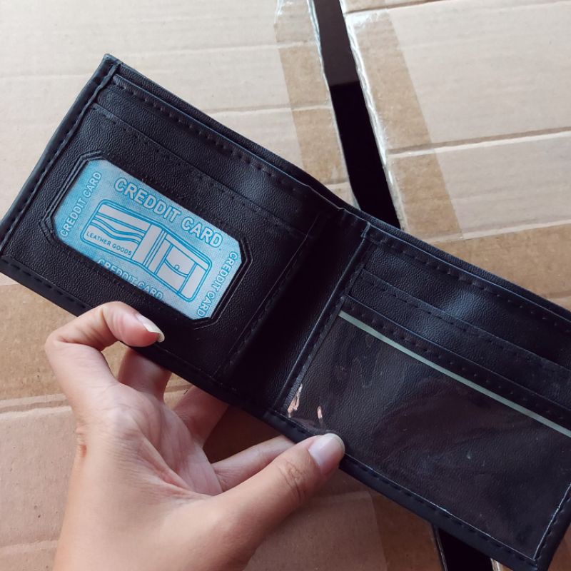 (REJECT / DEFECT) Dompet Pria Lipat Kulit Sintetis Murah-5