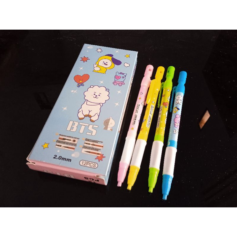 

GROSIRR! Pensil Mekanik Bts per Pcs isi ulang pencet