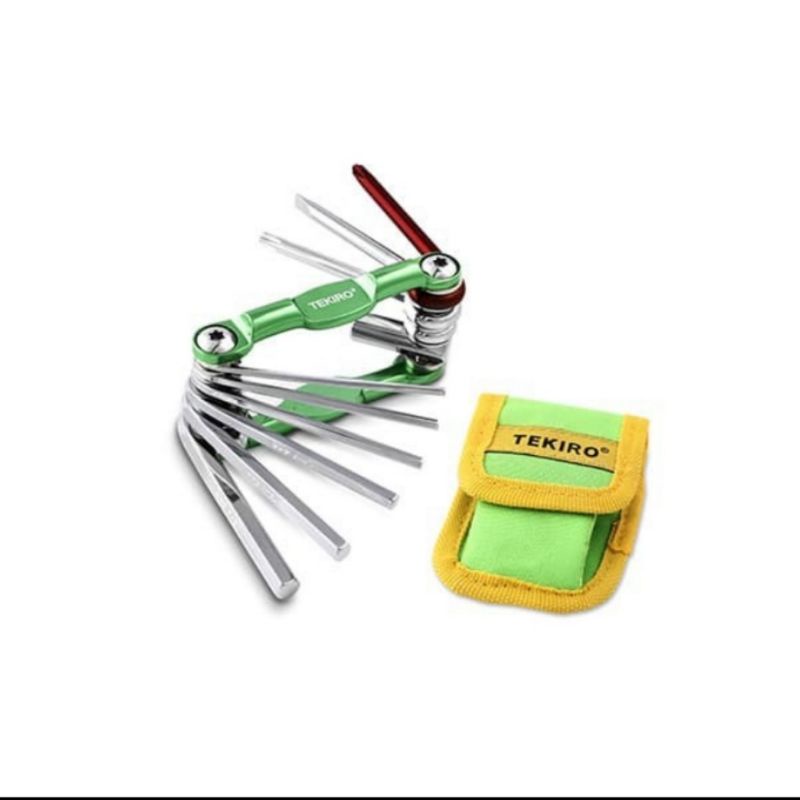 kunci sepeda set tekiro 10 pcs bike toolkit kunci l bintang set sepeda