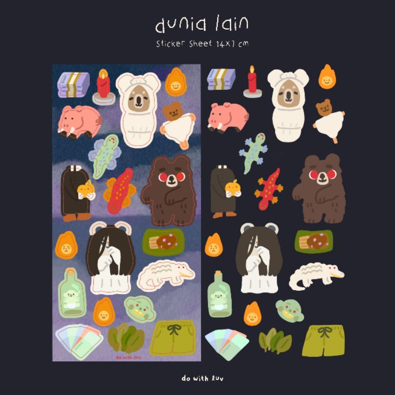 

Do With Luv | Dunia Lain Sticker Sheet