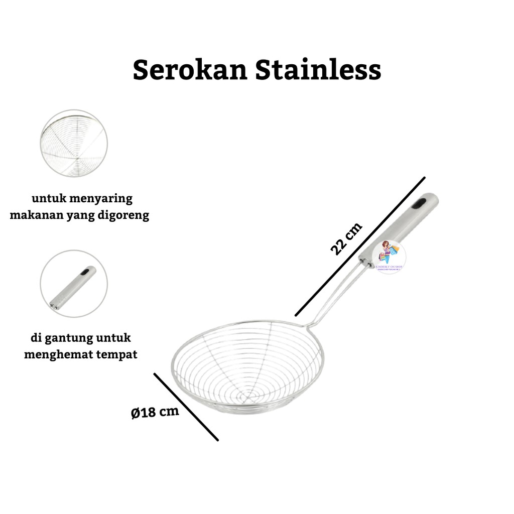 Saringan / Serokan Penggorengan Stainles Serbaguna