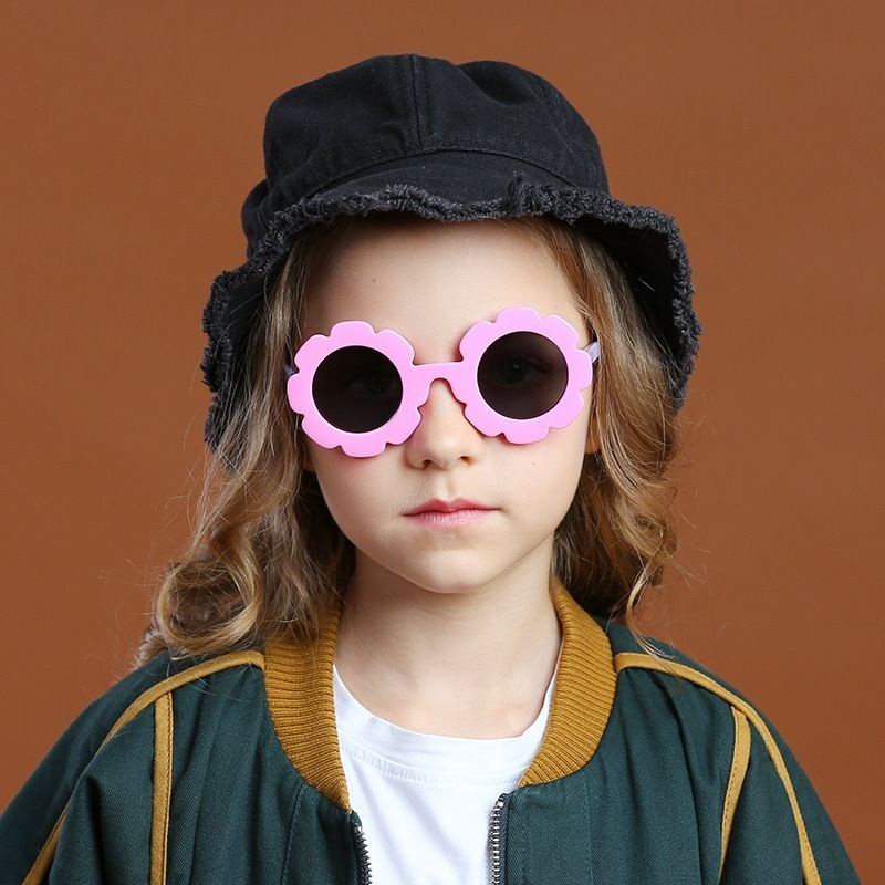 KACAMATA HITAM ANAK FASHION/ KACAMATA ANAK MODEL BUNGA/ KACAMATA SUNGLASSES-3