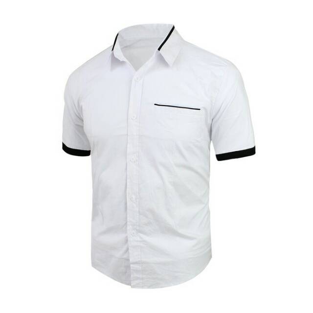 Hem Toys Kemeja Pria Lengan Pendek - Putih Xs