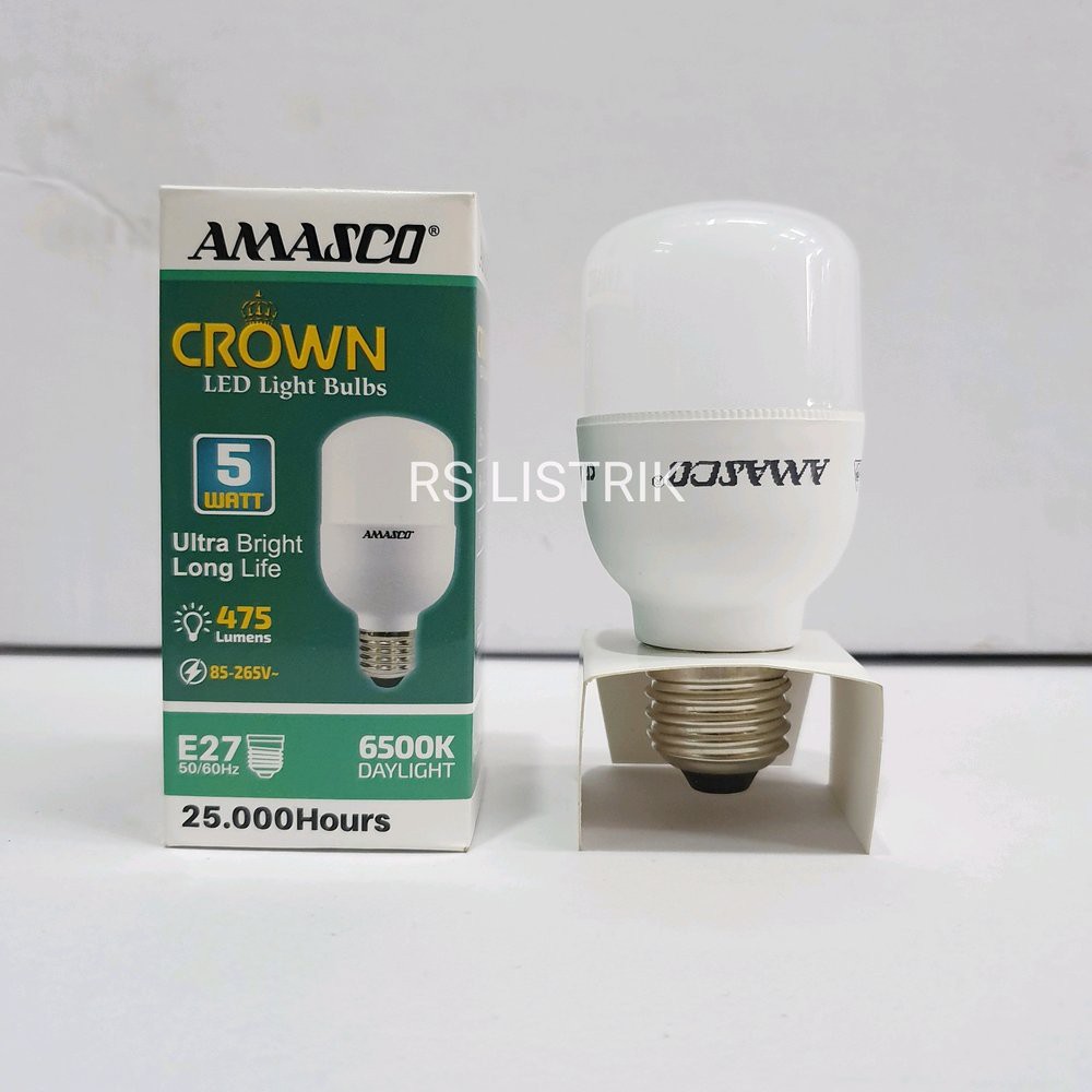 AMASCO CROWN LAMPU LED CAPSULE 5W CAHAYA PUTIH GARANSI 1 TAHUN