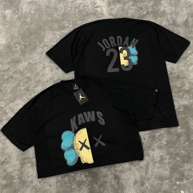 Kaos Tshirt Air Jordan X Kaws 23 Fulltag &amp; Lebel