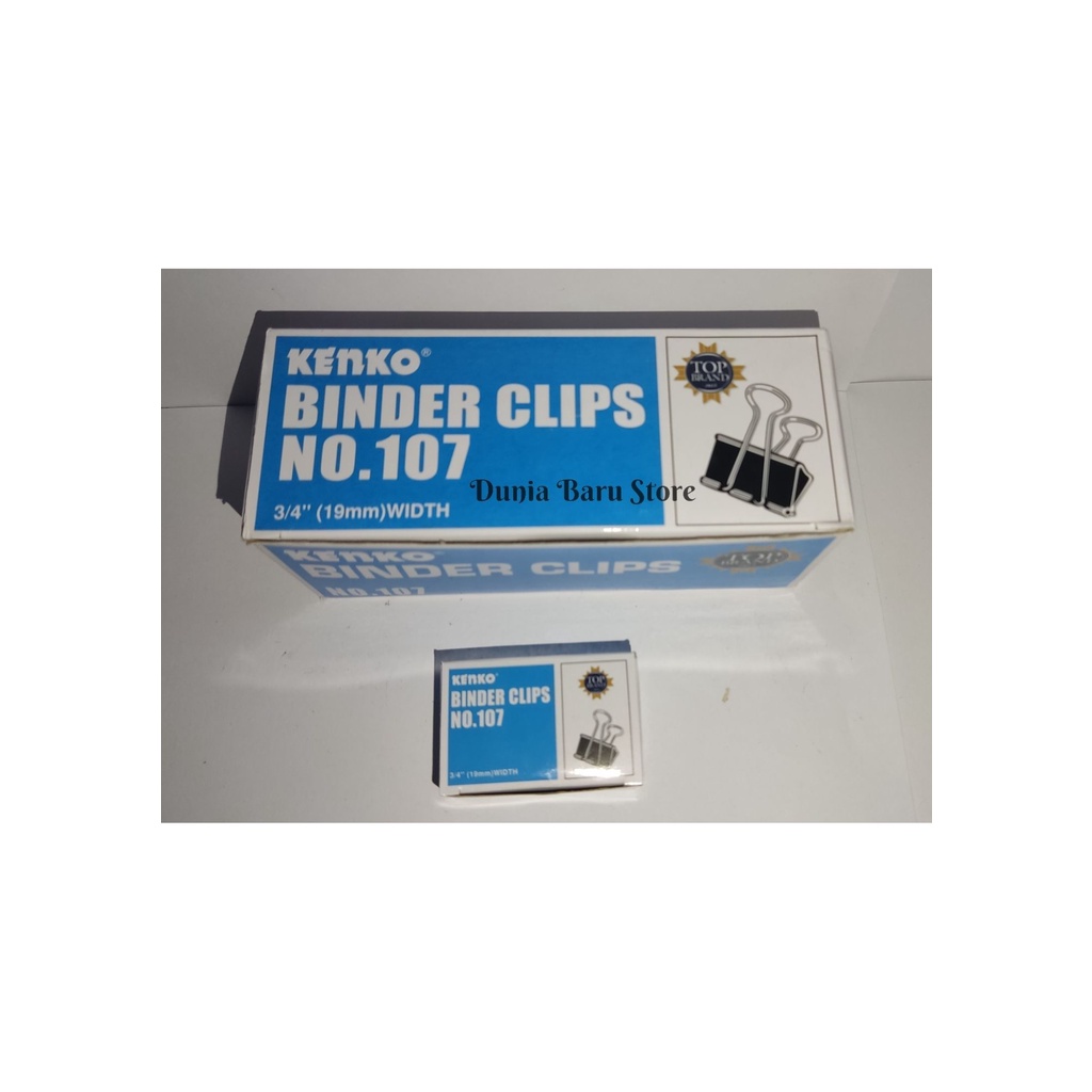 

JOYKO Binder Clip No.107 Ukuran 3/4" (19mm) - Hitam