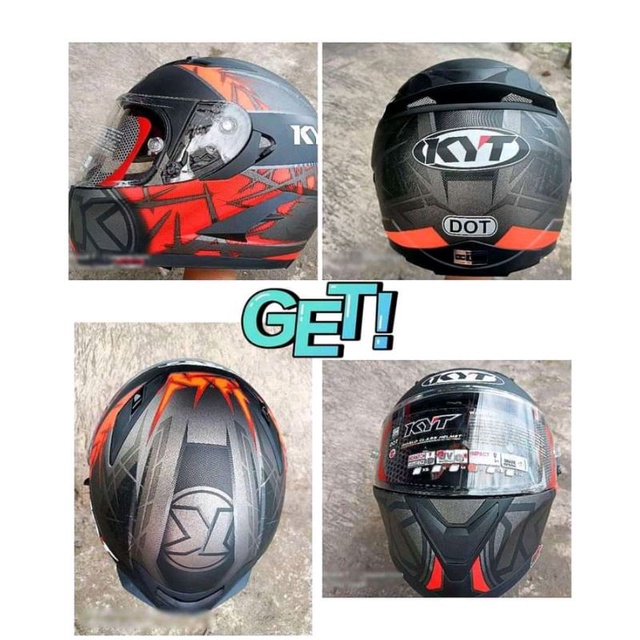HELM KYT || FALCON FR SPIKE GUNMET DOFF