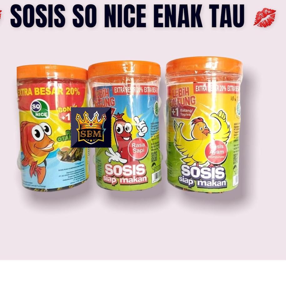 

[Original]/〖5.5 Fasion sale〗/〖5.5 Flash Sale〗/Star 3.3/〖COD⭐〗 SOSIS SO NICE SIAP MAKAN RASA AYAM / SOSIS SO NICE SIAP MAKAN RASA SAPI / SOSIS IKAN SO NICE SIAP MAKAN RASA OTAK-OTAK KEMASAN TOPLES PROMO Terlaku...