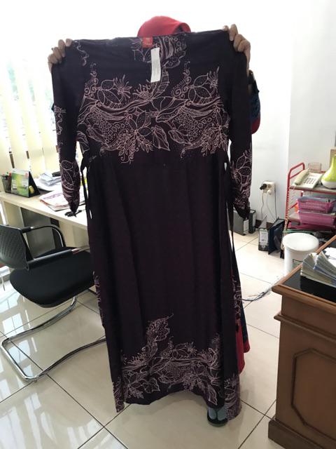 Gamis Nibras Syari Ns 59 Motif Batik Terbaru Busui Friendly