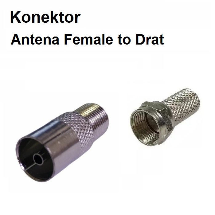 Jack Konektor Antena TV Female to Drat