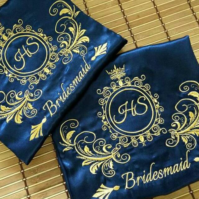 Kimono Satin Bordir motif frame