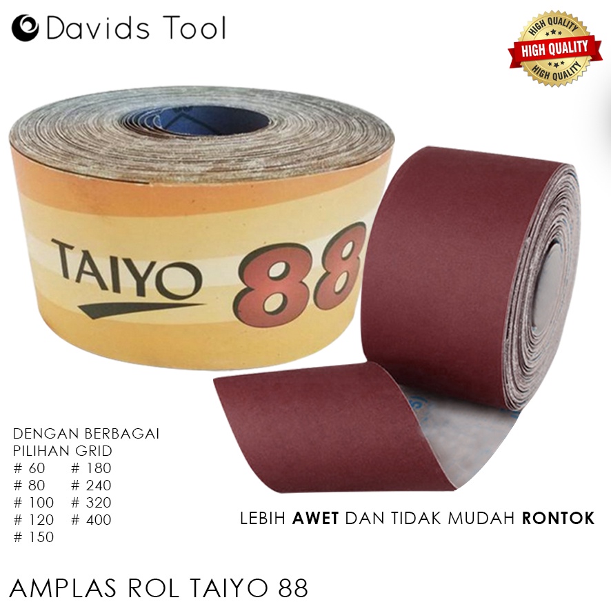 Amplas Meteran Roll Kayu Tembok Ampelas Rol Taiyo 88