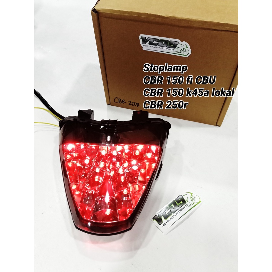 Stoplamp 3in1 cbr 150 k45 lokal stop lamp cbr250 r thailand lampu rem belakang 3in1