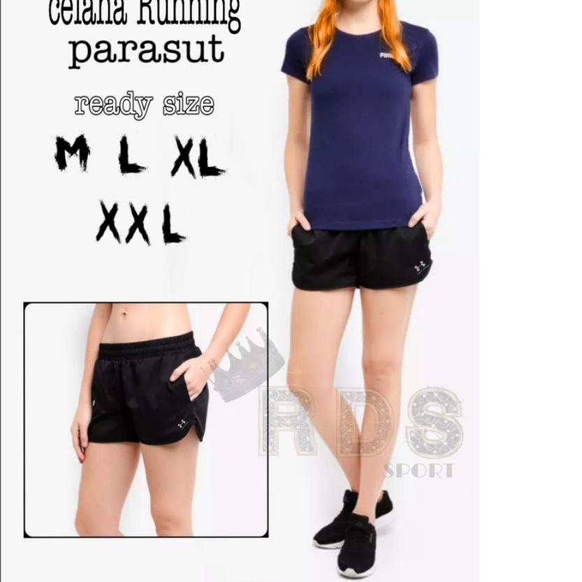 ✫ Celana Parasut Wanita / Celana Pendek Perempuan / Celana Parasut Pendek Olahraga ❊