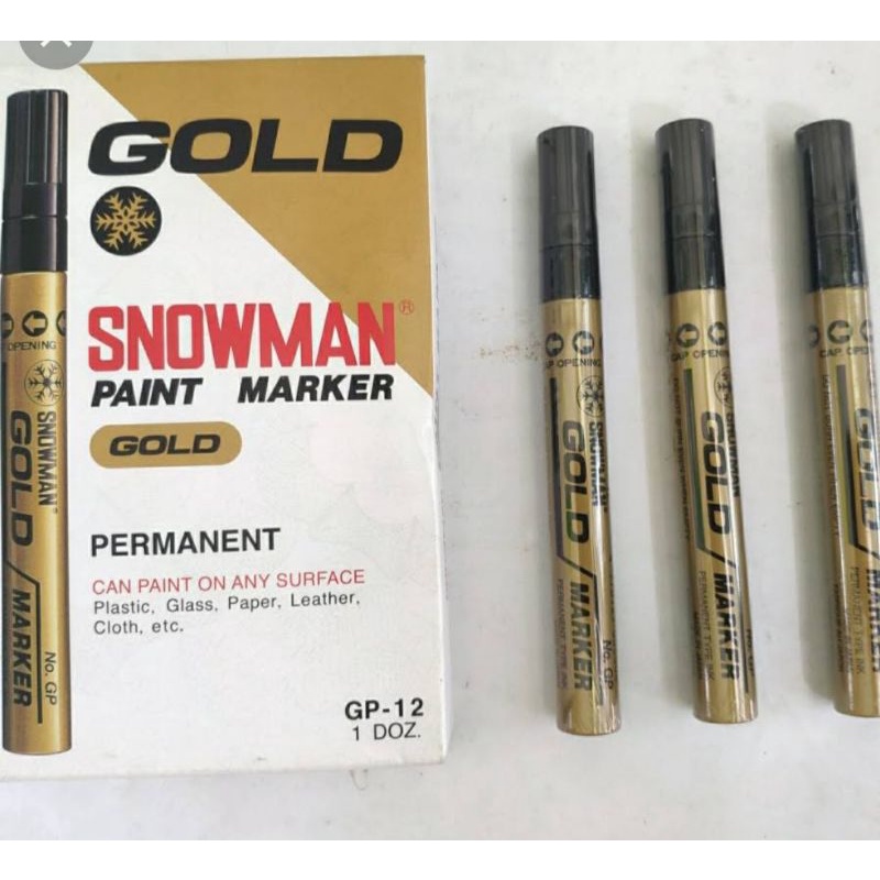 

Spidol snowman Gold marker