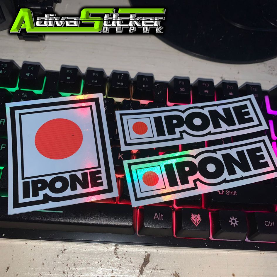 stiker ipone hologram