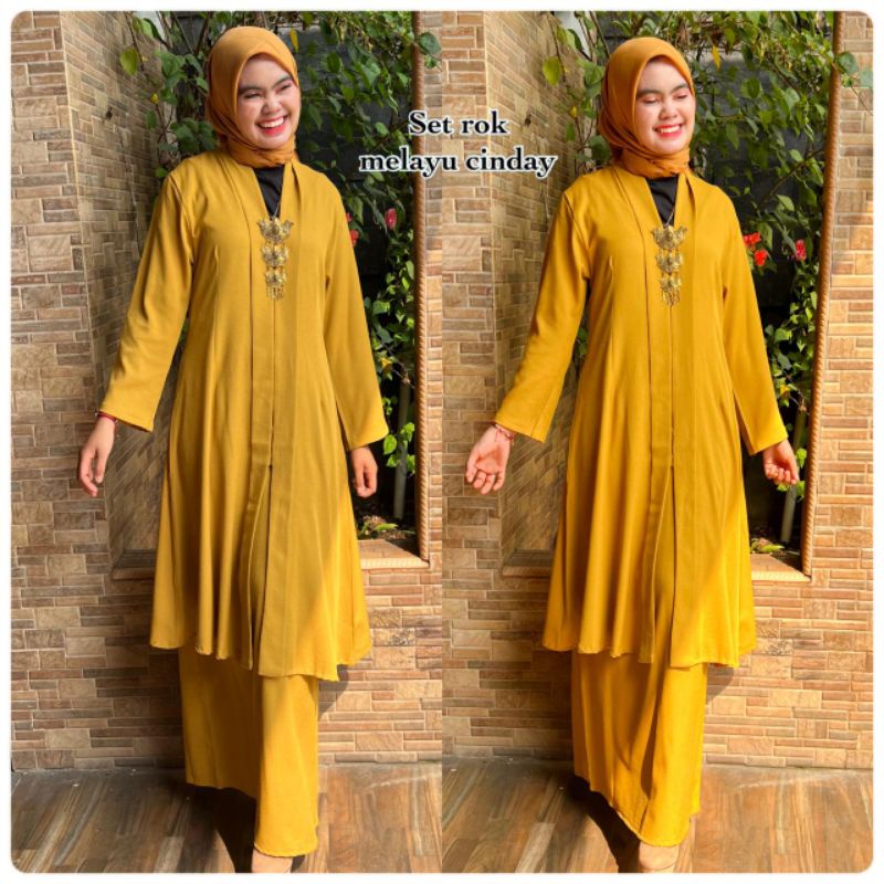 SETELAN TUNIK MELAYU//SETELAN CINDAI//BAJU PESTA//BAJU WISUDA//SERAGAMAN KELUARGA//KEBAYA MODERN//By Mirajaya Kebaya