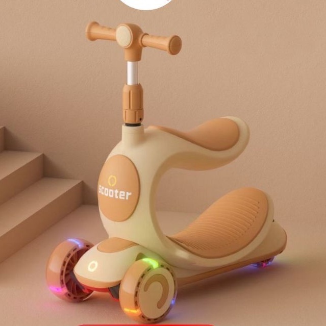 scooter aestetic scuter mewah skuter dudukan anak 3 in 1