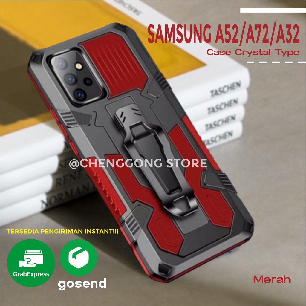 Case Robot I Crystal Samsung Galaxy A52/A72/A32 Kickstand Standing Robot