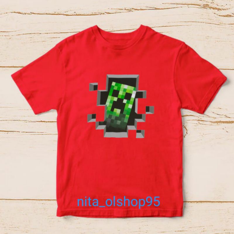 baju anak minicraft kaos Minecraft roblox